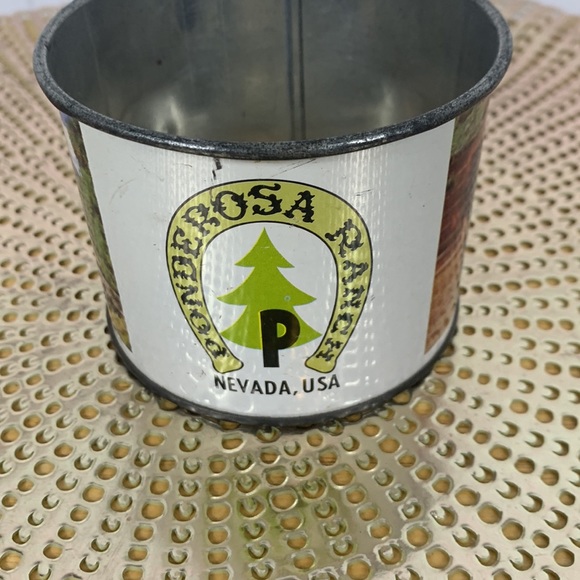 Vintage Bonanza/Ponderosa Ranch Tin Metal Cup Nevada Cartwright Family - Picture 2 of 7